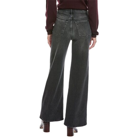 7 For All Mankind Womens  Ultra High-Rise Bottomline Wide Leg Jean - Picture 2 of 3